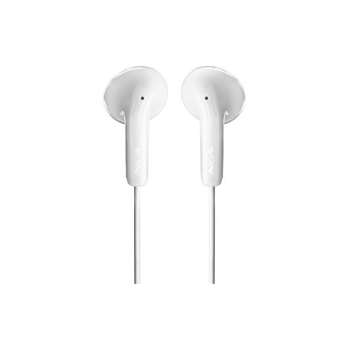 Auriculares intrauditivos ngs cross glide/ con micrófono/ usb tipo-c/ blancos