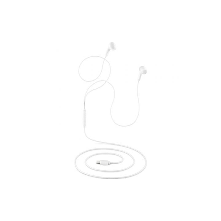 Auriculares intrauditivos ngs cross glide/ con micrófono/ usb tipo-c/ blancos