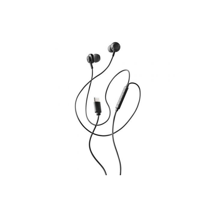 Auriculares intrauditivos ngs cross step/ con micrófono/ usb tipo-c/ negros