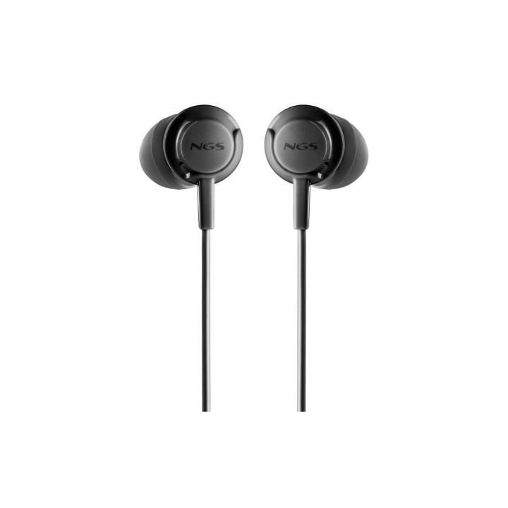 Auriculares intrauditivos ngs cross step/ con micrófono/ usb tipo-c/ negros