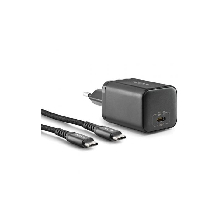 Cargador de portátil gan ngs bud65w-ac para acer/ 1xusb tipo-c/ 65w/ automático/ 4 conectores/ voltaje 5-20v