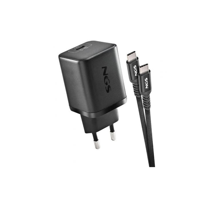 Cargador de portátil gan ngs bud65w-ac para acer/ 1xusb tipo-c/ 65w/ automático/ 4 conectores/ voltaje 5-20v