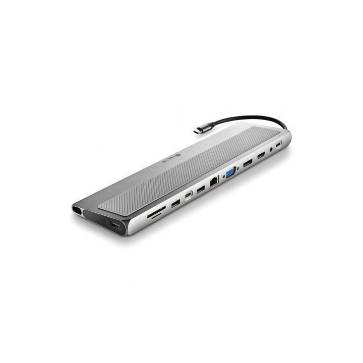 Docking usb tipo-c ngs wonderdock 12 pro/ 3xusb/ 2xhdmi 4k/ 1xvga/ 1xrj45/ 1xlector de tarjetas/ 1xjack 3.5/ 1xusb tipo-c pd/