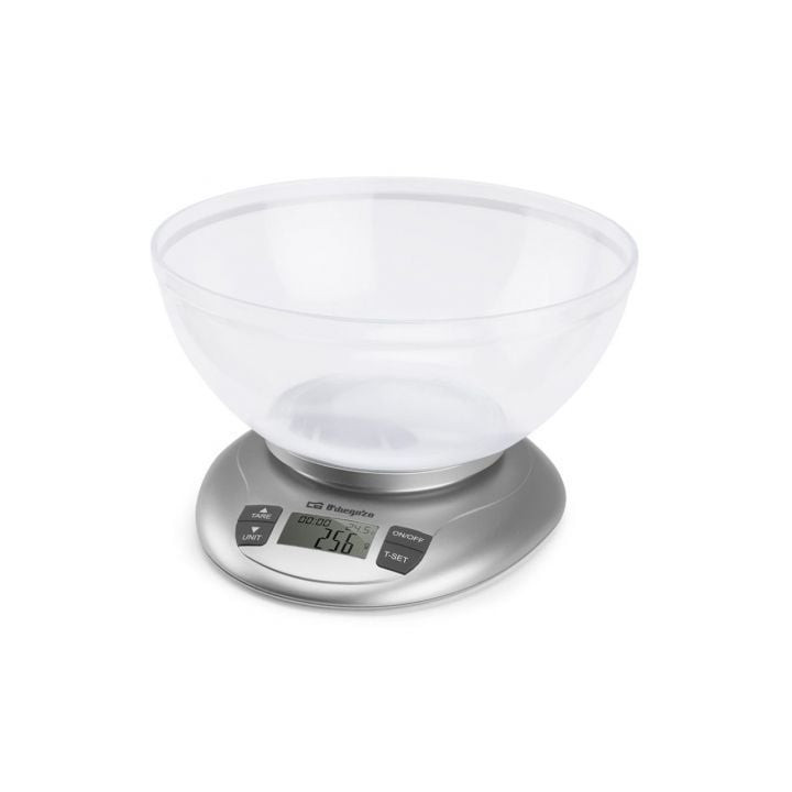 Báscula de cocina electrónica orbegozo pc 2017 a/ hasta 3.5kg/ plata