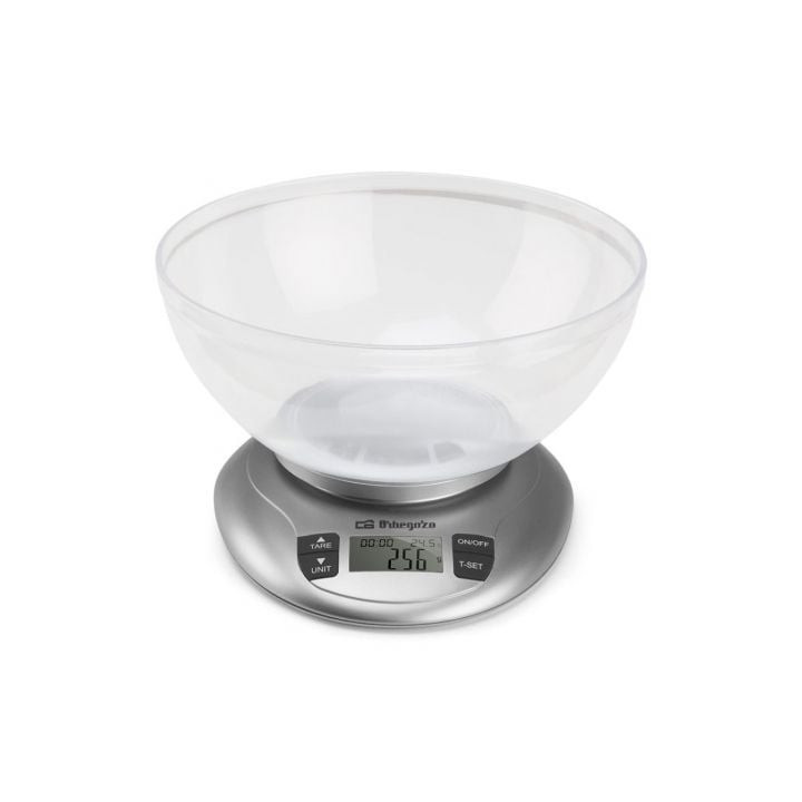 Báscula de cocina electrónica orbegozo pc 2017 a/ hasta 3.5kg/ plata