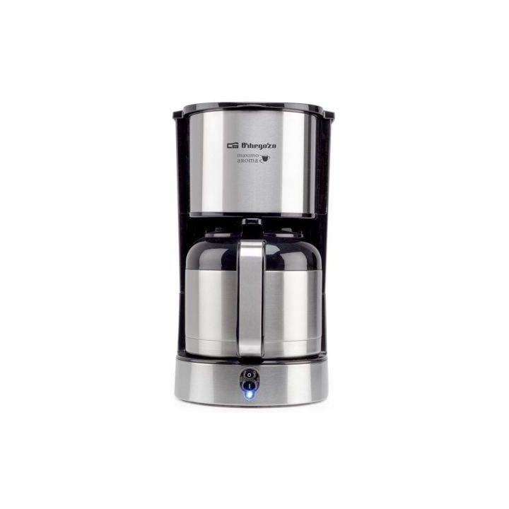 Cafetera de goteo orbegozo cg 5020/ 12 tazas/ plata