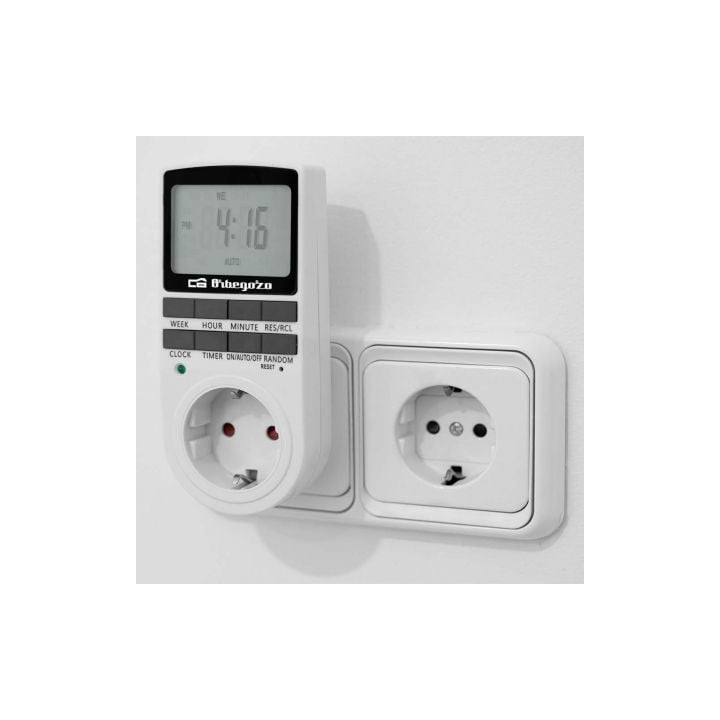 Programador de enchufe orbegozo pg 25/ potencia máxima 3680w