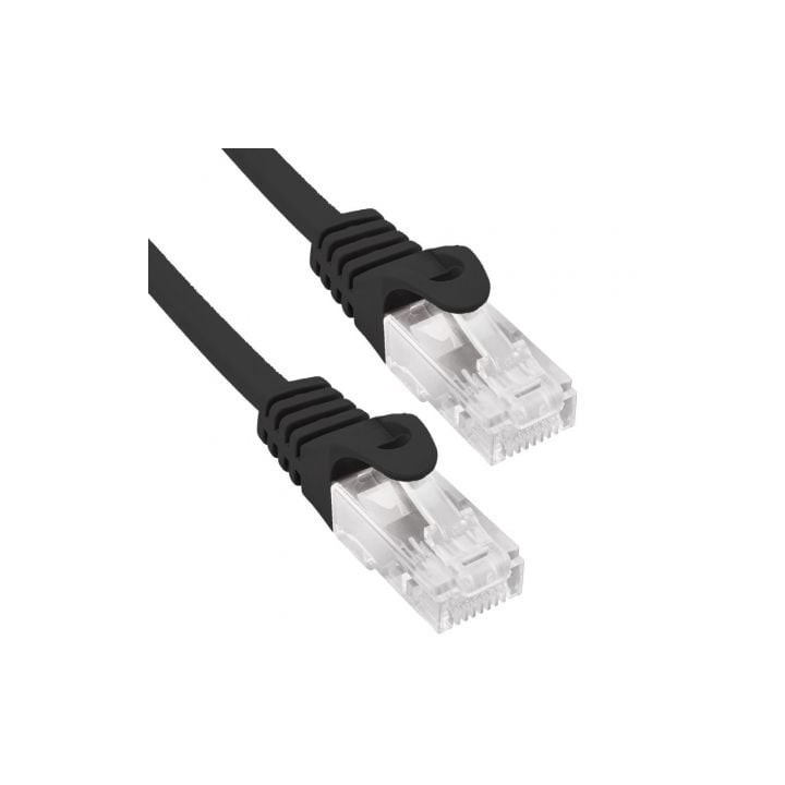 Cable de red rj45 utp phasak phk 1750 cat.6/ 50cm/ negro