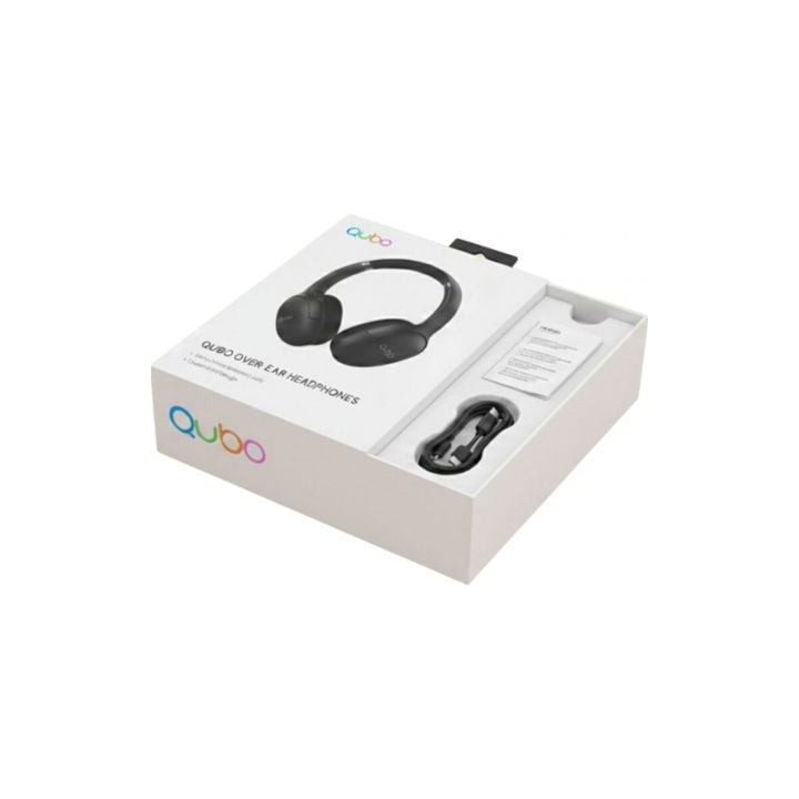 Auriculares inalámbricos qubo hd-400/ con micrófono/ bluetooth/ negros