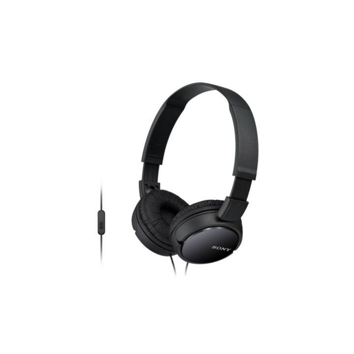 Auriculares sony mdrzx110apb/ con micrófono/ jack 3.5/ negros