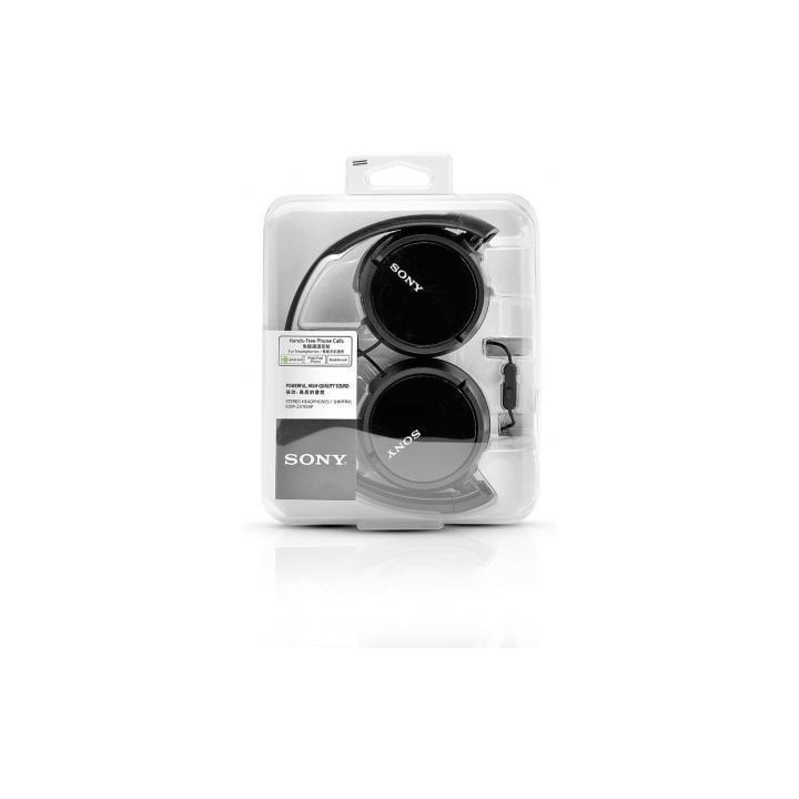 Auriculares sony mdrzx110apb/ con micrófono/ jack 3.5/ negros