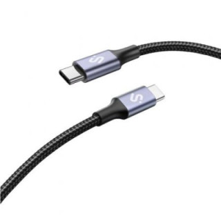 Cable usb 2.0 tipo-c subblim plus/ usb tipo-c macho - usb tipo-c macho/ hasta 100w/ 480mbps/ 2m/ negro