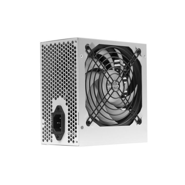 Fuente de alimentación mars gaming mpiii650w/ 650w/ ventilador 12cm/ blanca