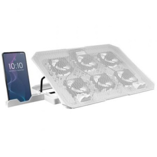 Soporte refrigerante mars gaming mnbc23 para portátiles hasta 16'/ iluminación led