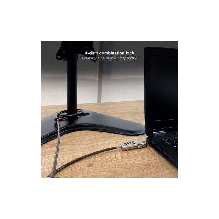 Cable de seguridad tipo nano para portátiles tooq tqclkc0035-g/ 1.5m