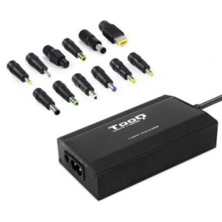 Cargador de portátil tooq tqlc-100bs01m/ 1xusb/ 100w/ manual/ 12 conectores/ voltaje 12-24v