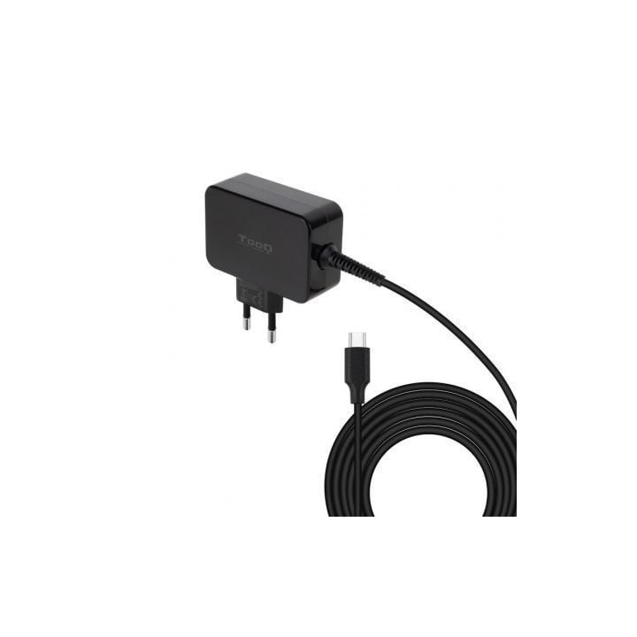 Cargador de portátil gan tooq tqlc-usbcgan65pd usb tipo-c/ 65w/ automático/ voltaje 5-20v