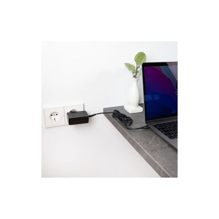 Cargador de portátil gan tooq tqlc-usbcgan65pd usb tipo-c/ 65w/ automático/ voltaje 5-20v