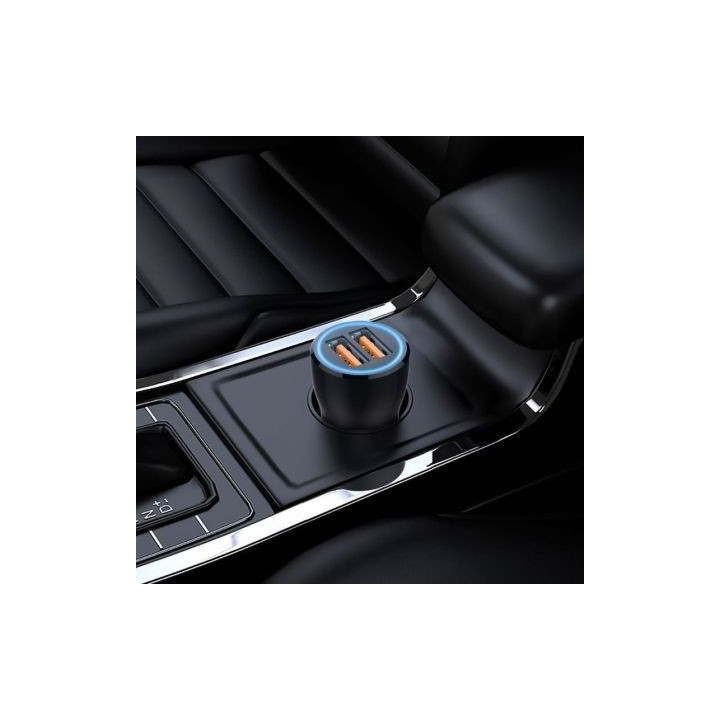 Cargador de coche tech one tech tec2803/ 2xusb + cable usb tipo-c/ 12w