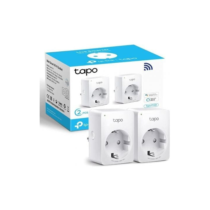 Enchufe wifi inteligente tp-link tapo p100/ pack 2