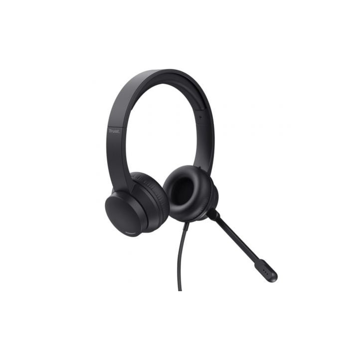 Auriculares trust ayda/ con micrófono/ usb/ negros