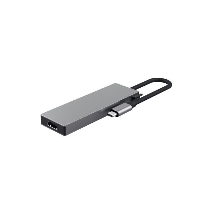 Docking usb tipo-c trust dalyx/ 2xusb/ 1xhdmi 4k/ 2xusb tipo-c/ gris