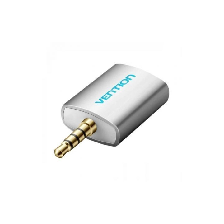 Adaptador audio vention bdaw0/ jack 3.5 macho - 2x jack 3.5 hembra/ blanco