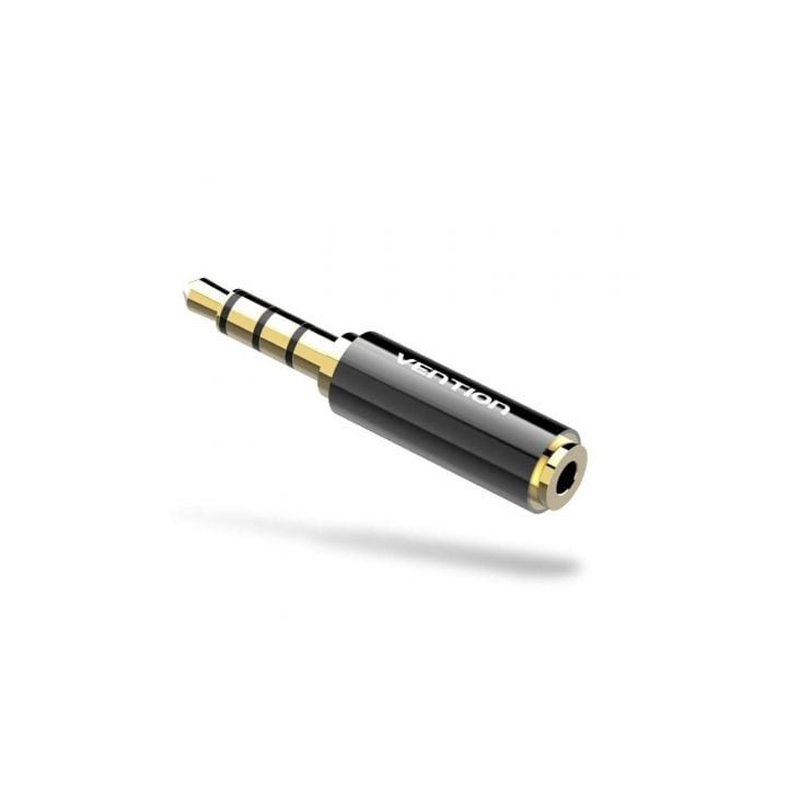 Adaptador jack vention bfbb0/ jack 3.5 macho - jack 2.5 hembra/ negro