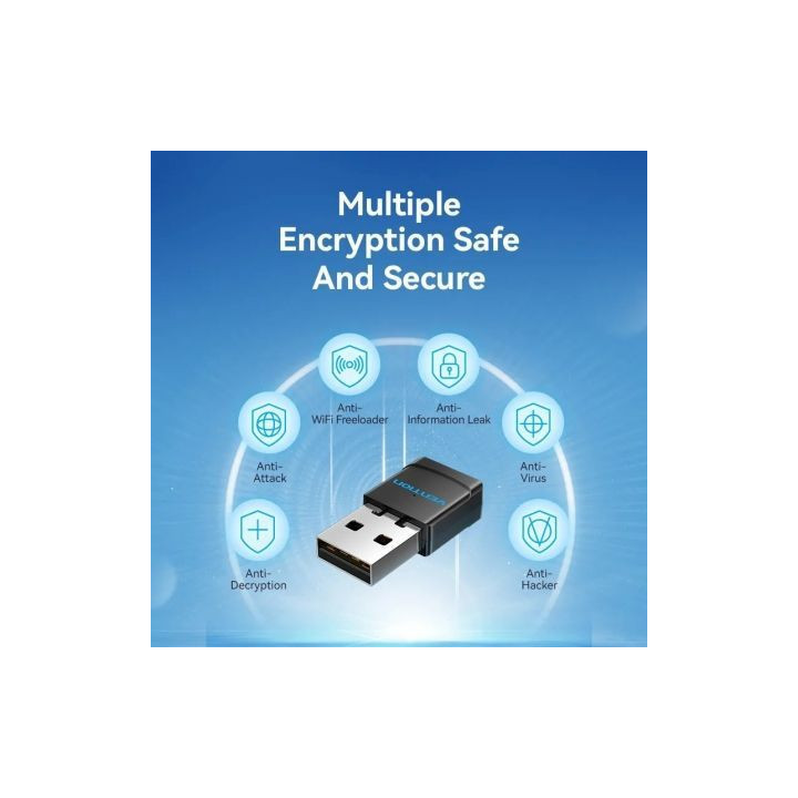 Adaptador usb - wifi vention kdsb0/ 433mbps