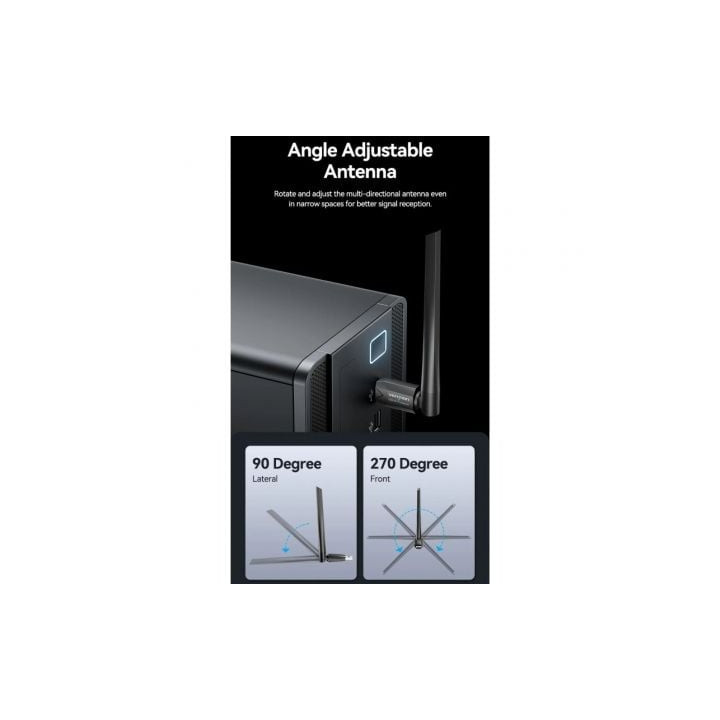 Adaptador usb - wifi vention kdtb0/ 650mbps