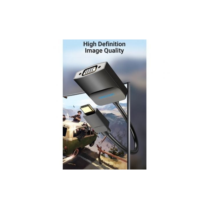 Adaptador usb tipo-c vention tddbb/ usb tipo-c macho - vga hembra
