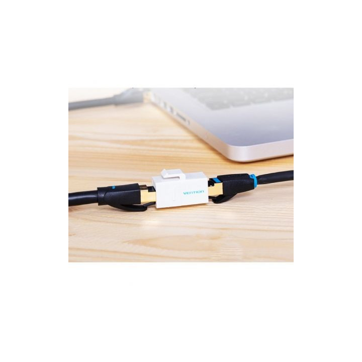 Adaptador conector rj45 vdd-b07-w cat5 utp/ rj45 hembra - rj45 hembra/ blanco