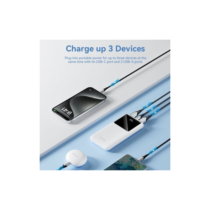 Powerbank 10000mah vention fhkw0/ 22.5w/ blanca