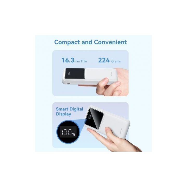 Powerbank 10000mah vention fhkw0/ 22.5w/ blanca