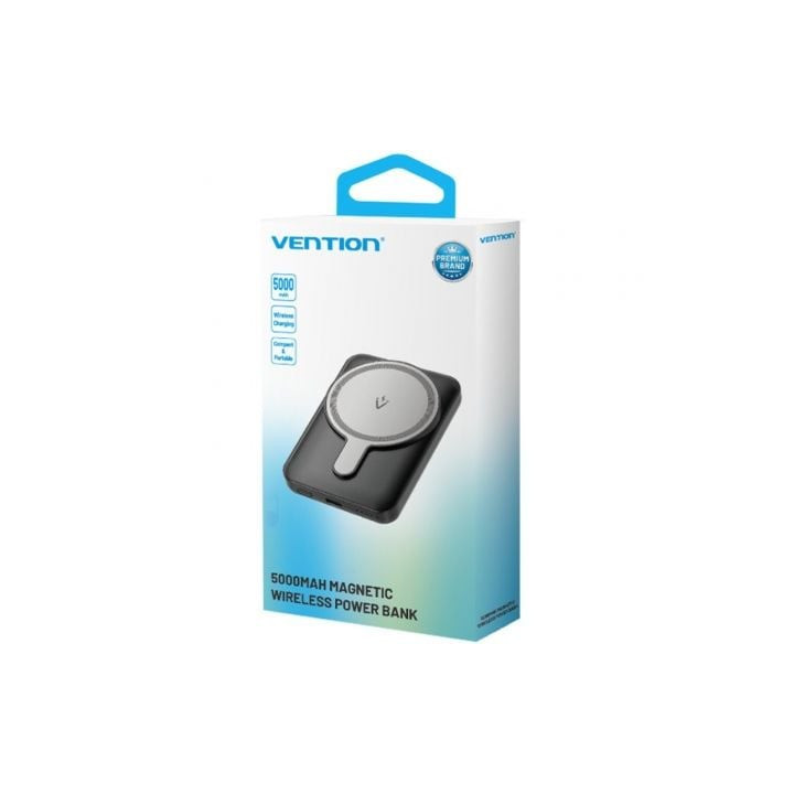 Powerbank 5000mah vention fhsw0/ 20w/ wireless/ blanca