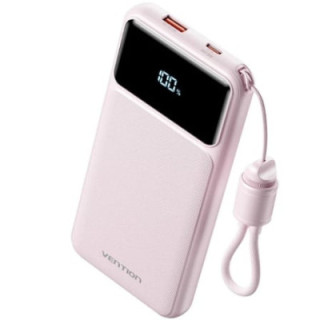 Powerbank 10000mah vention xgyp0-39-ty/ 22.5w/ rosa/ incluye cable usb tipo-c
