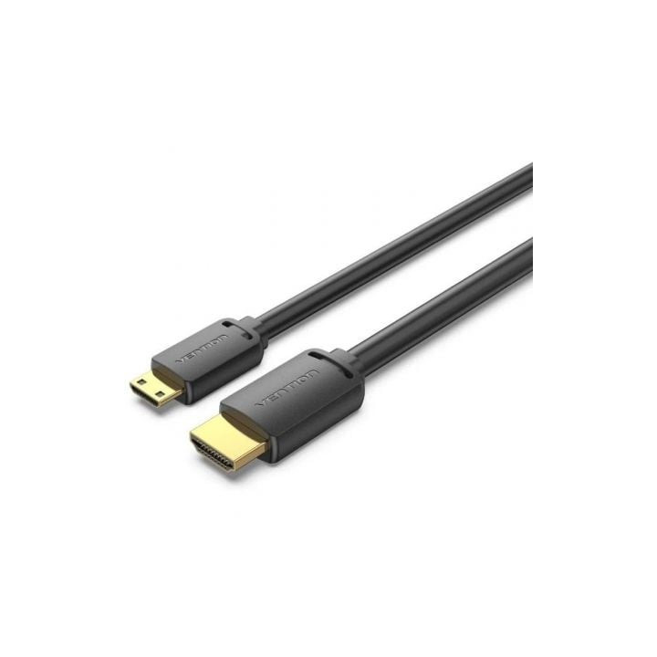 Cable hdmi 4k vention aghbg/ hdmi macho - mini hdmi macho/ 3m/ negro