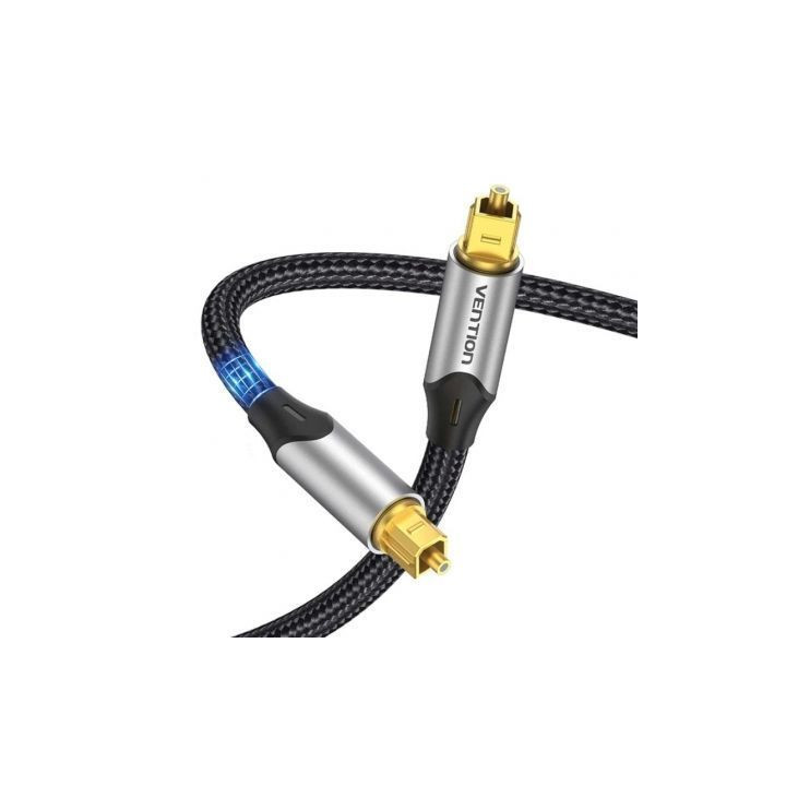 Cable de audio de fibra óptica vention bavhg/ 1.5m/ gris