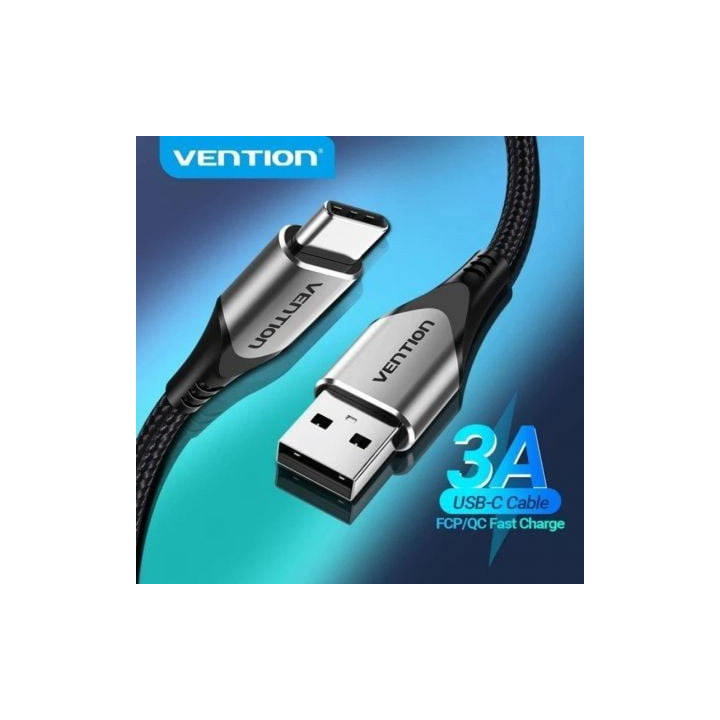Cable usb 2.0 tipo-c vention codhf/ usb macho - usb tipo-c macho/ 480mbps/ 1m/ gris