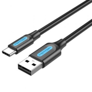 Cable usb 2.0 tipo-c vention cokbc/ usb macho - usb tipo-c macho/ 480mbps/ 25cm/ gris