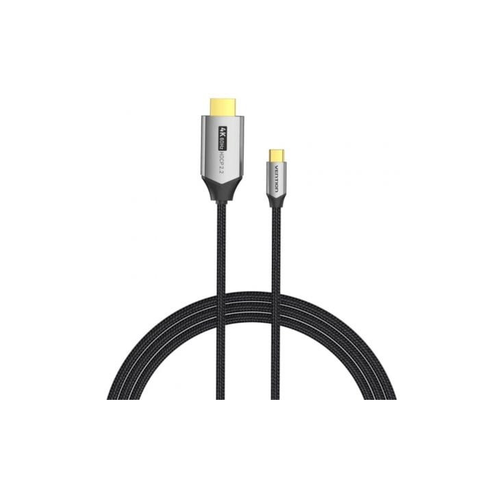 Cable conversor hdmi 2.0 4k vention crbbf/ usb tipo-c macho - hdmi macho/ 1m/ negro