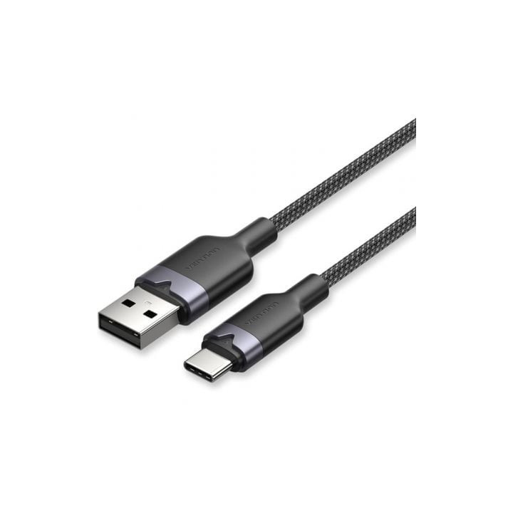 Cable usb 2.0 tipo-c vention ctnbf/ usb tipo-c macho - usb macho/ hasta 60w/ 480mbps/ 1m/ negro