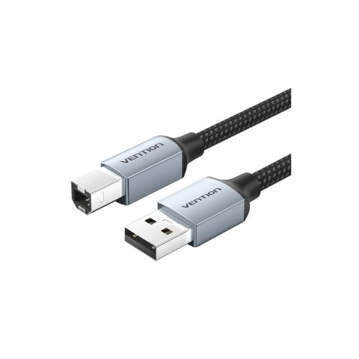 Cable usb 2.0 impresora vention ctthf/ usb tipo-b macho - usb macho/ 480mbps/ 1m/ gris
