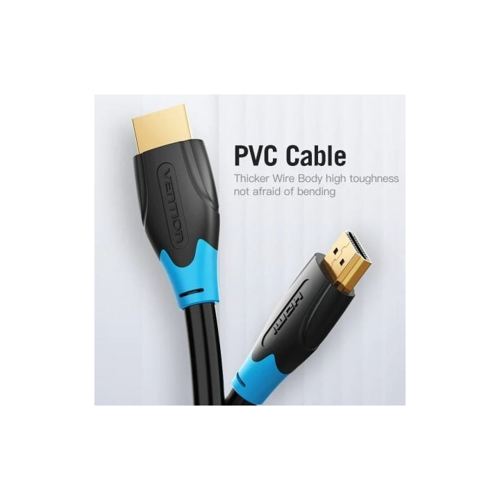 Cable hdmi 2.0 4k vention aacbf/ hdmi macho - hdmi macho/ 1m/ negro