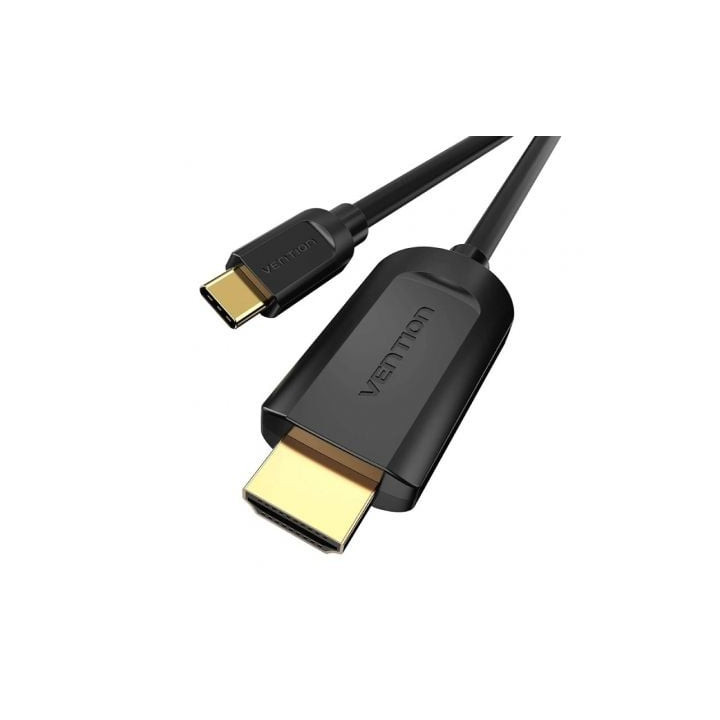 Cable conversor hdmi 1.4 4k vention cgubg/ usb tipo-c macho - hdmi macho/ 1.5m/ negro