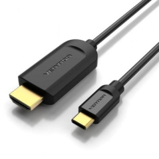 Cable conversor hdmi 1.4 4k vention cgubh/ usb tipo-c macho - hdmi macho/ 2m/ negro