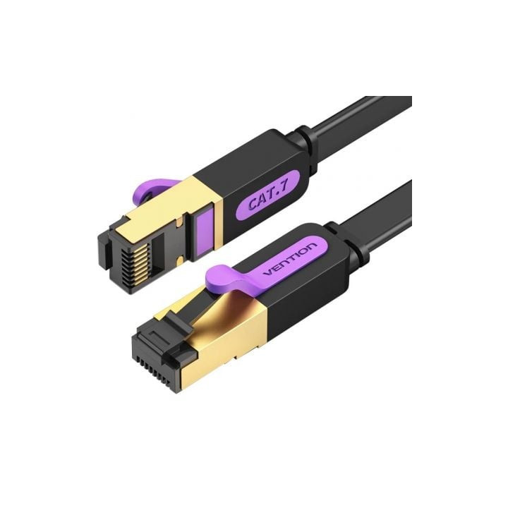 Cable de red rj45 stp vention icabj cat.7/ 5m/ negro