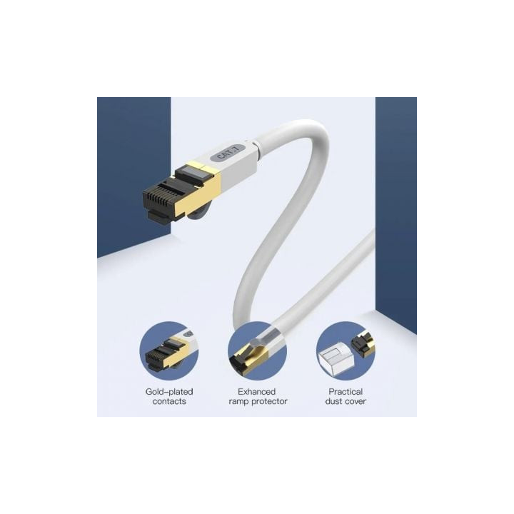 Cable de red rj45 sftp vention icdhh cat.7/ 2m/ gris