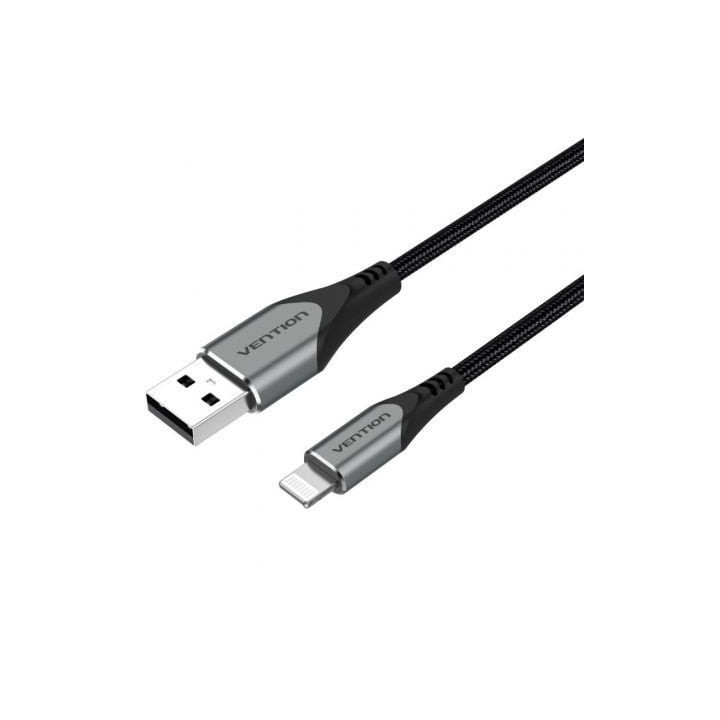 Cable usb 2.0 lightning vention labhh/ usb macho - lightning macho/ 2m/ gris
