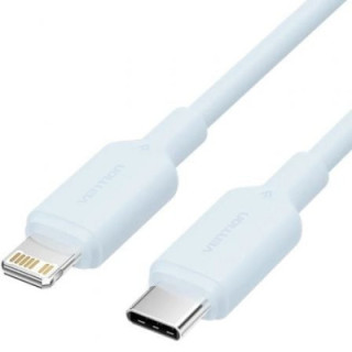 Cable usb 2.0 tipo-c lightning vention laksh/ usb tipo-c macho - lightning macho/ hasta 27w/ 480mbps/ 2m/ azul